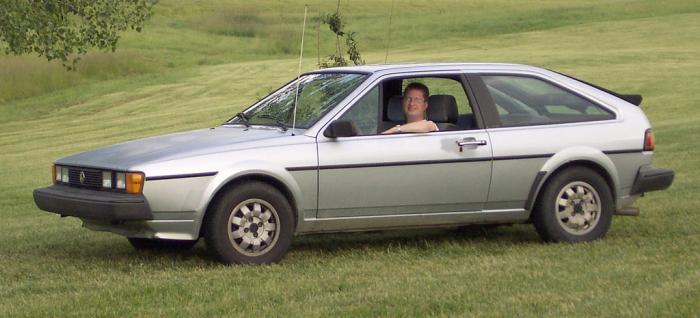 Our ultra fabulous host, Daun Yeagley with the Scirocco that started his addiction back in '93.