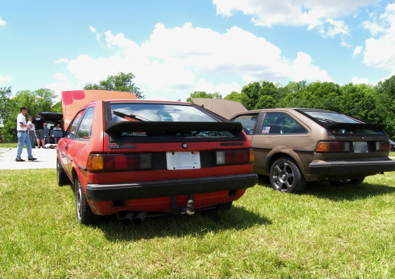 Whoa, have you seen pipes this large?  (Carrots the Diesel)  Also note "clean" spots on hood