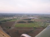 Looking to R&L Trucking's terminal from 2000 feet.