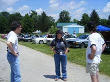 Mark, Cathy and Drew survey the situation.