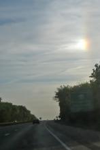 Cincy and rainbows, well, sundogs