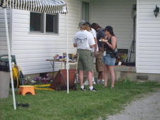 Checking out the carnage table